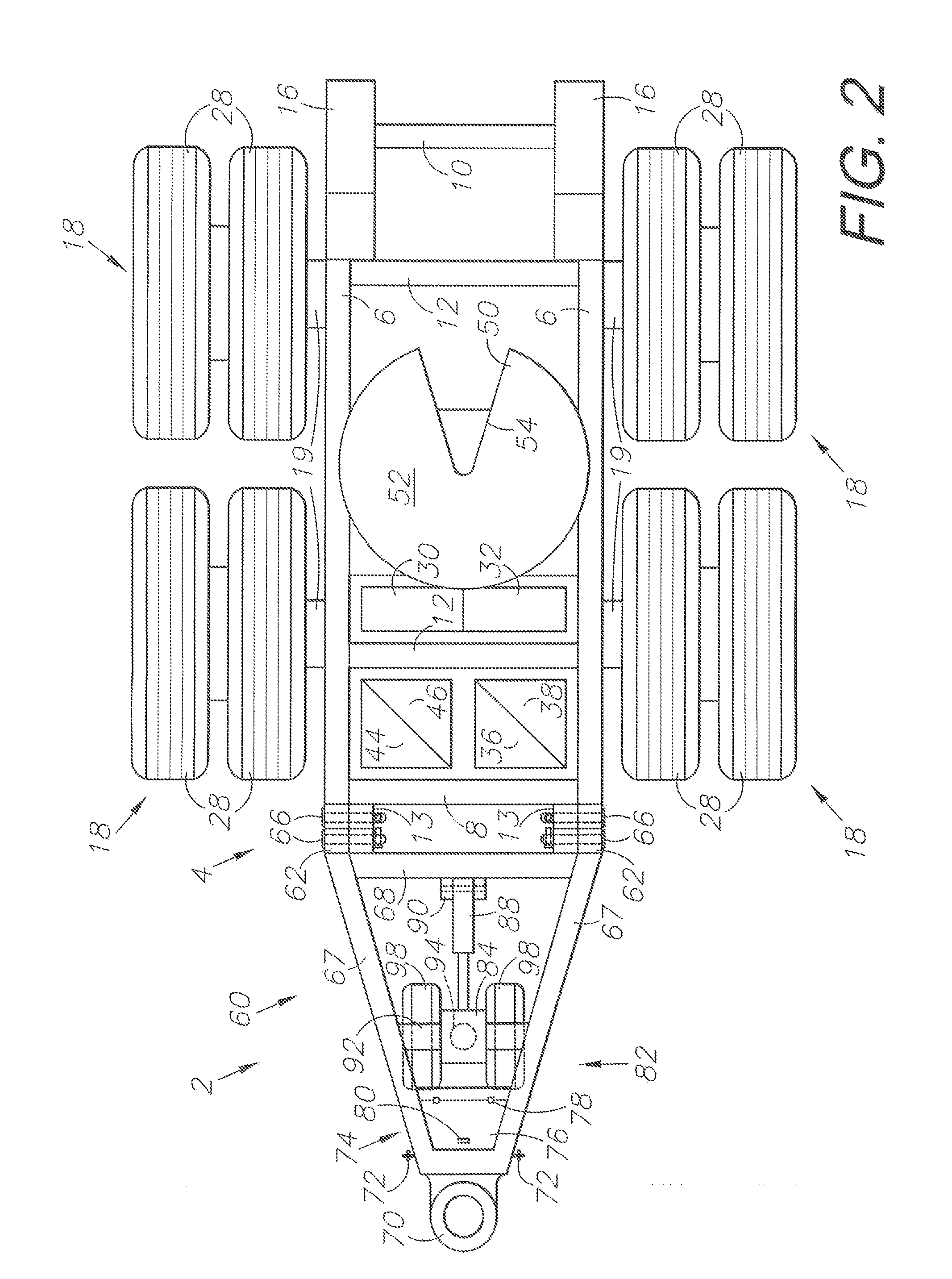 Powered converter dolly and securing device