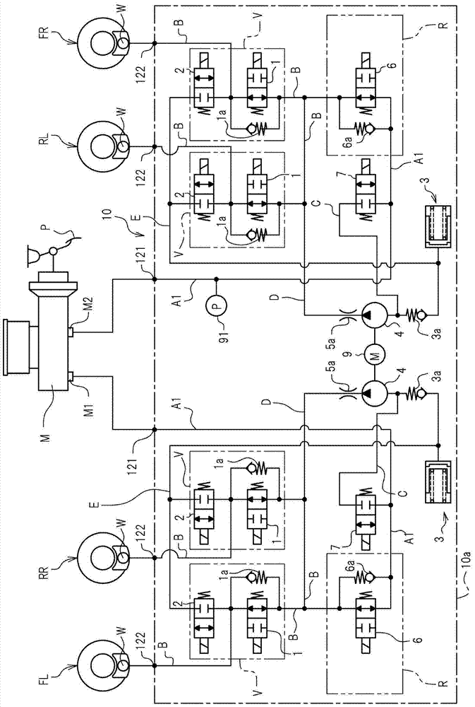 Vehicle brake hydraulic control equipment