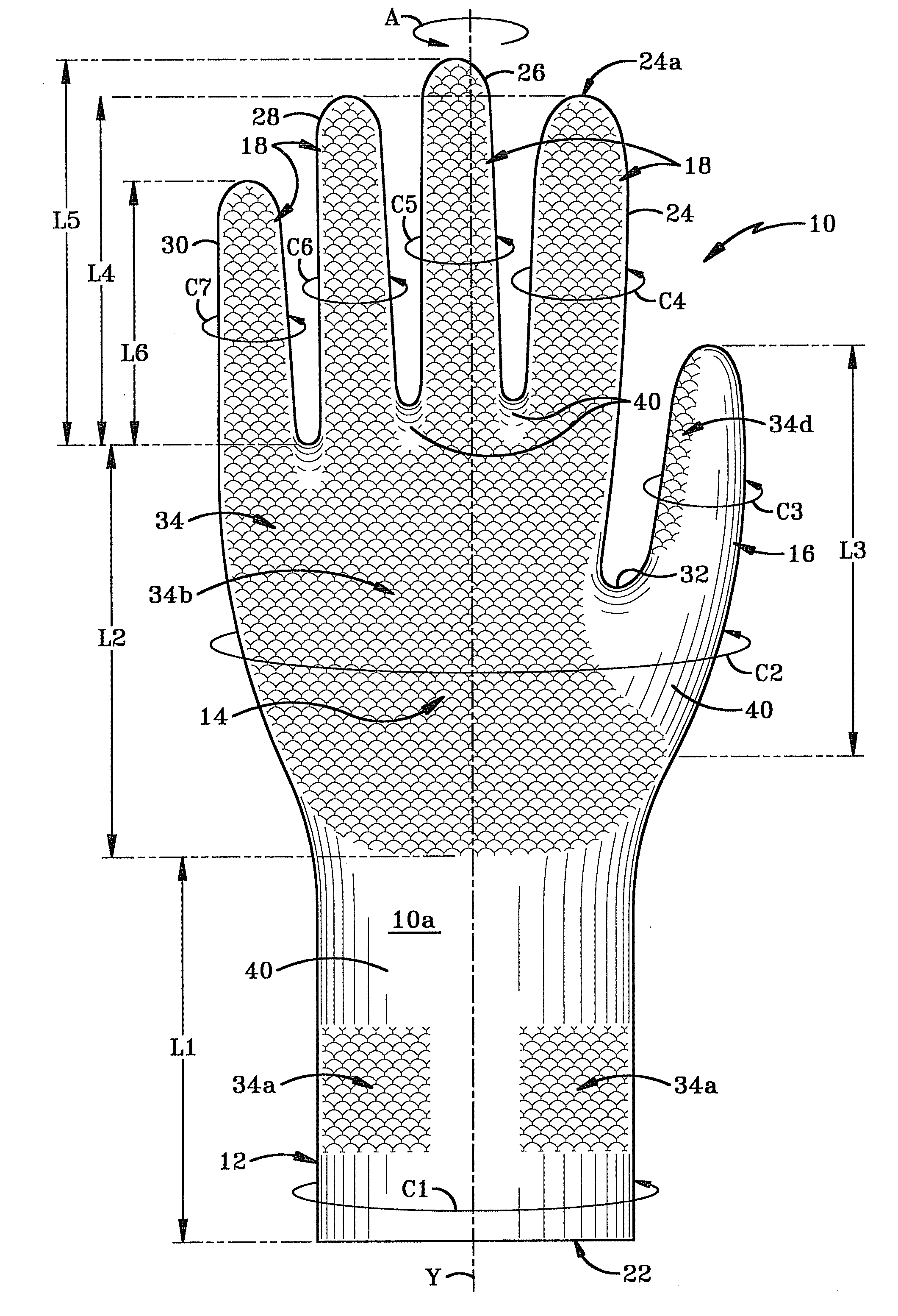 Ambidextrous glove