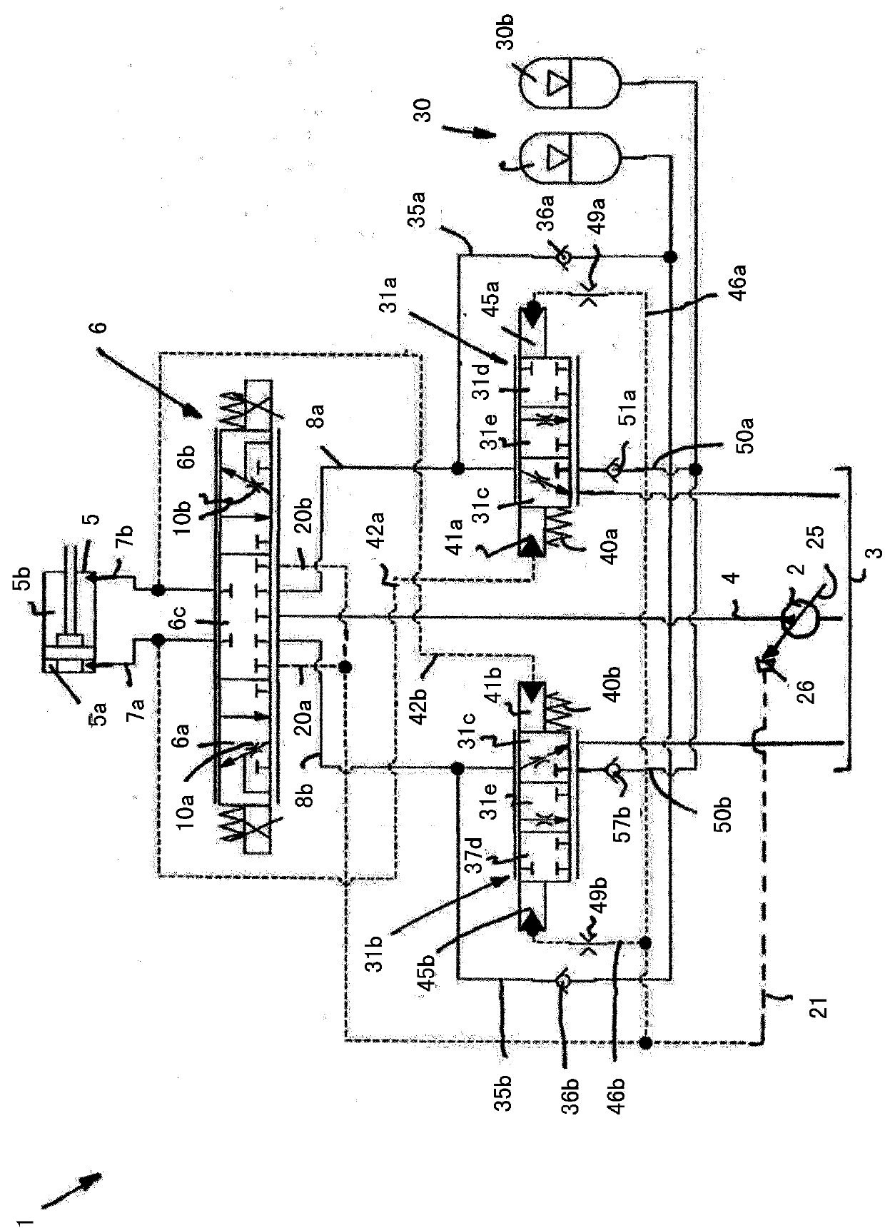 Load sensing type driving system