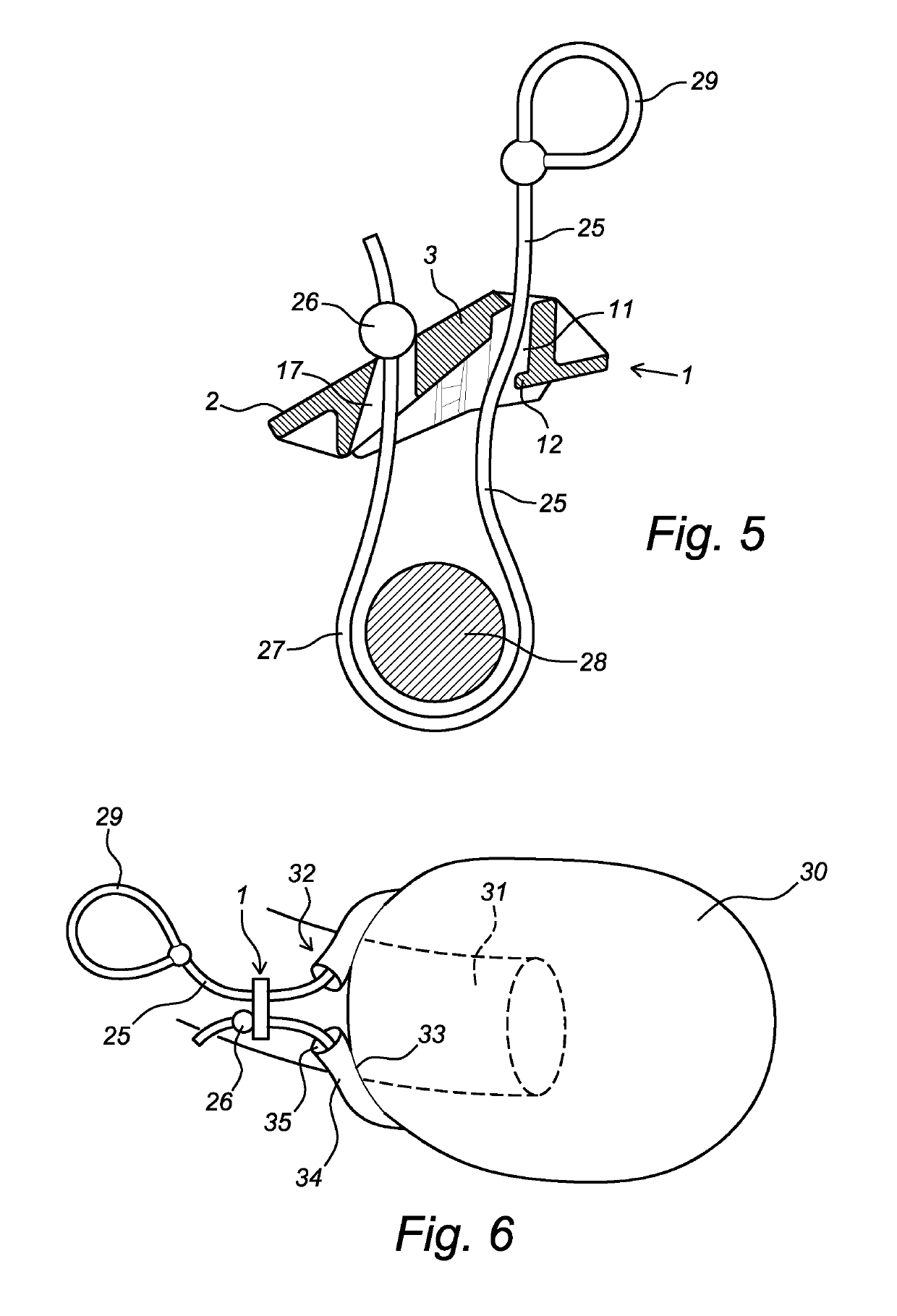 Clamp for clamping a cord on account of tension in the cord