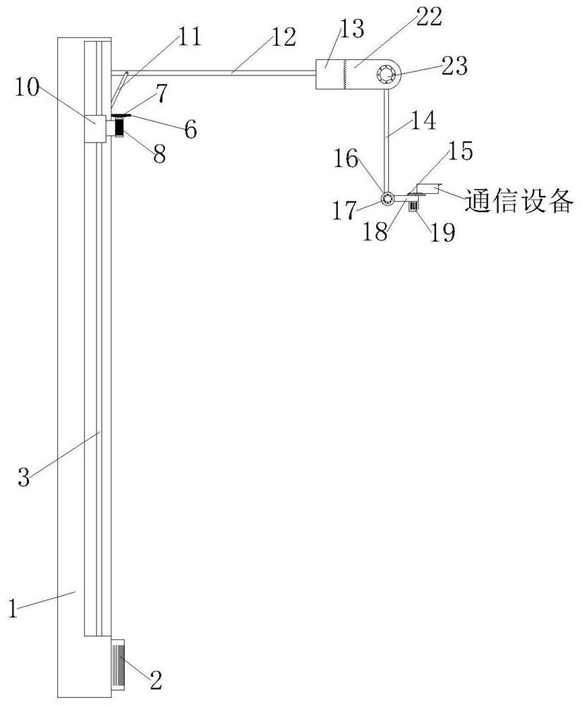 Supporting and fixing method for intelligent wireless communication equipment