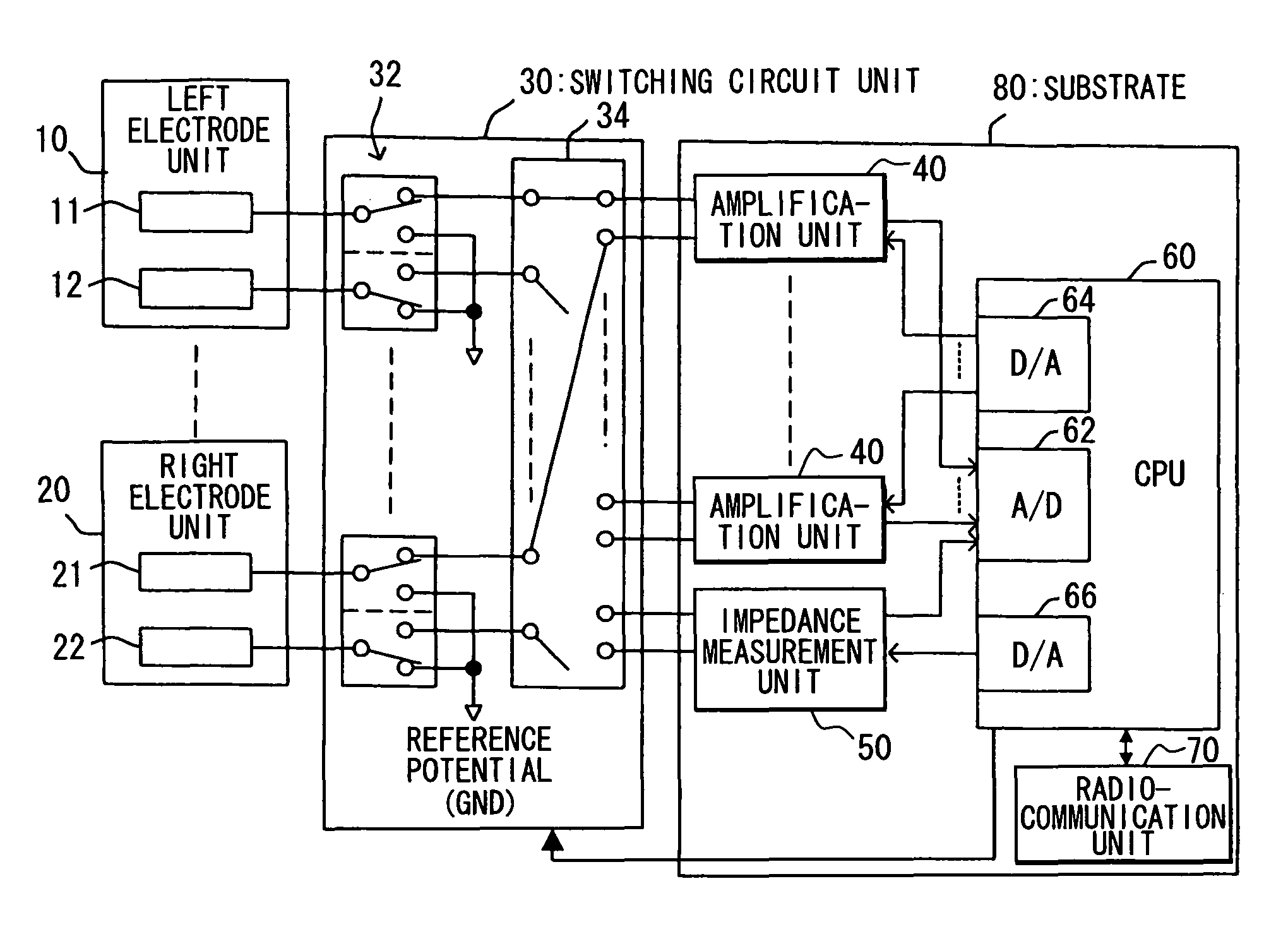 Biosignal measuring equipment