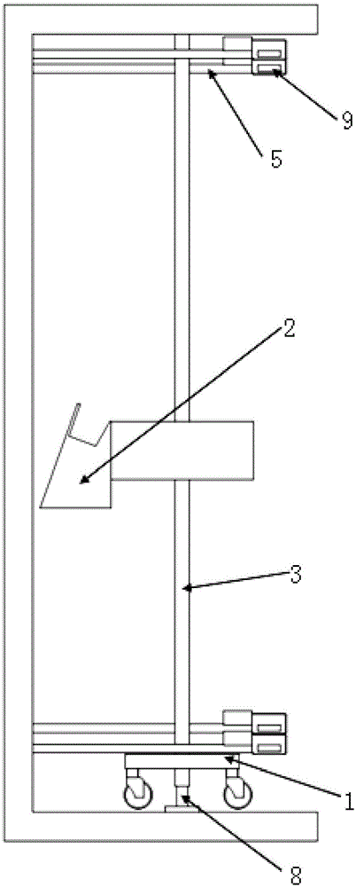 Wall plastering device and work method of same