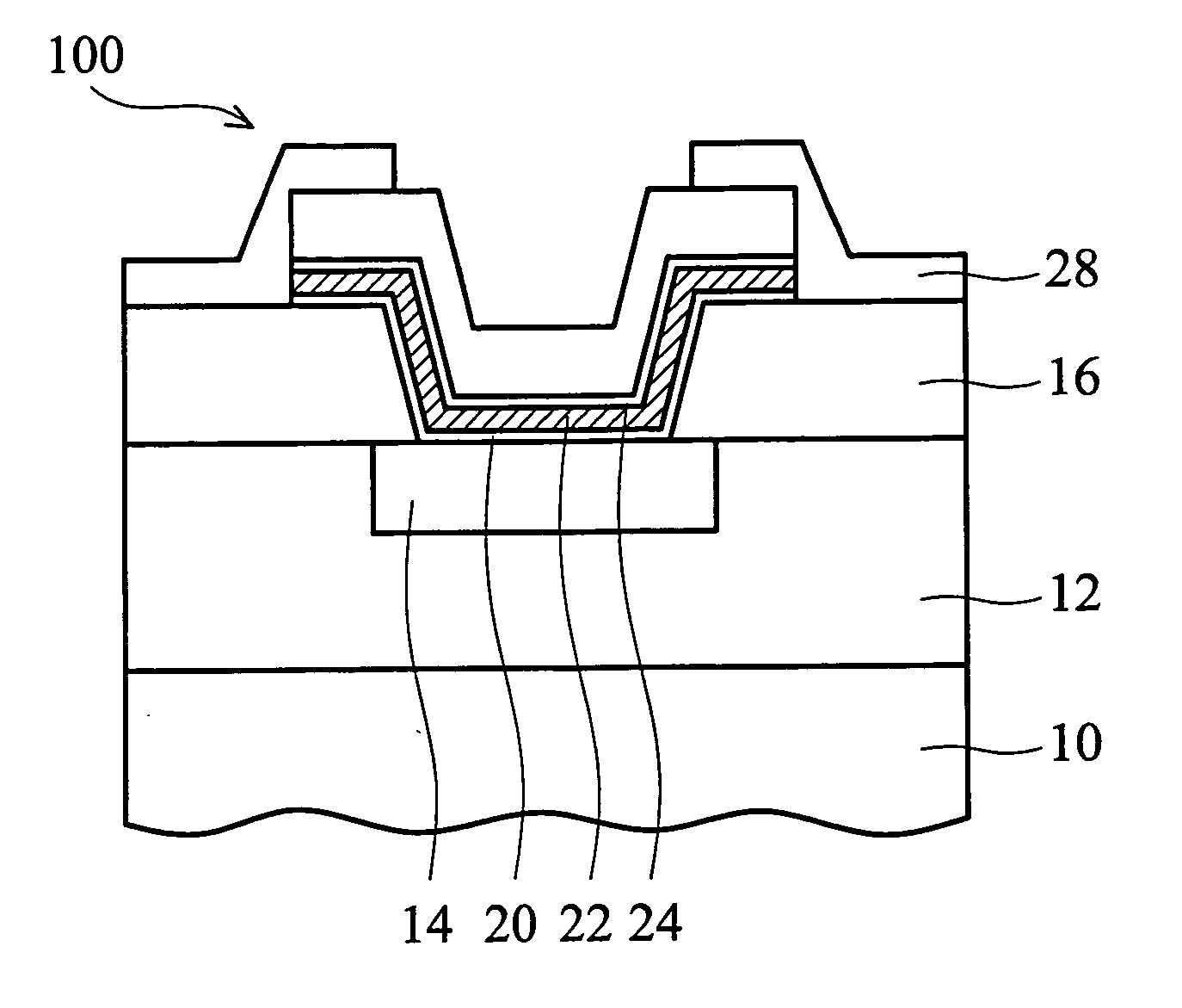 Bond pad structure with stress-buffering layer capping interconnection metal layer