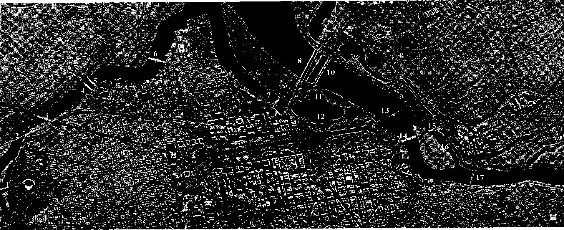 Detection method for on-water bridge target in remote sensing image