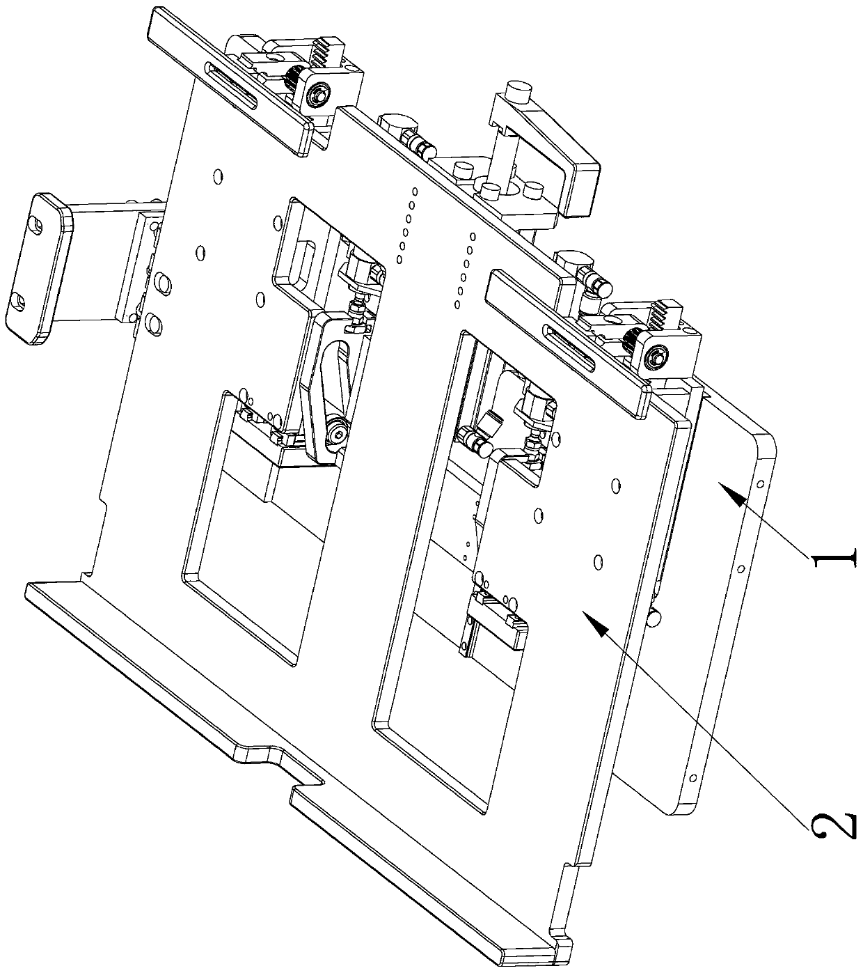 Correcting receiving mechanism and ultra-thin multi-compatibility receiving feeder