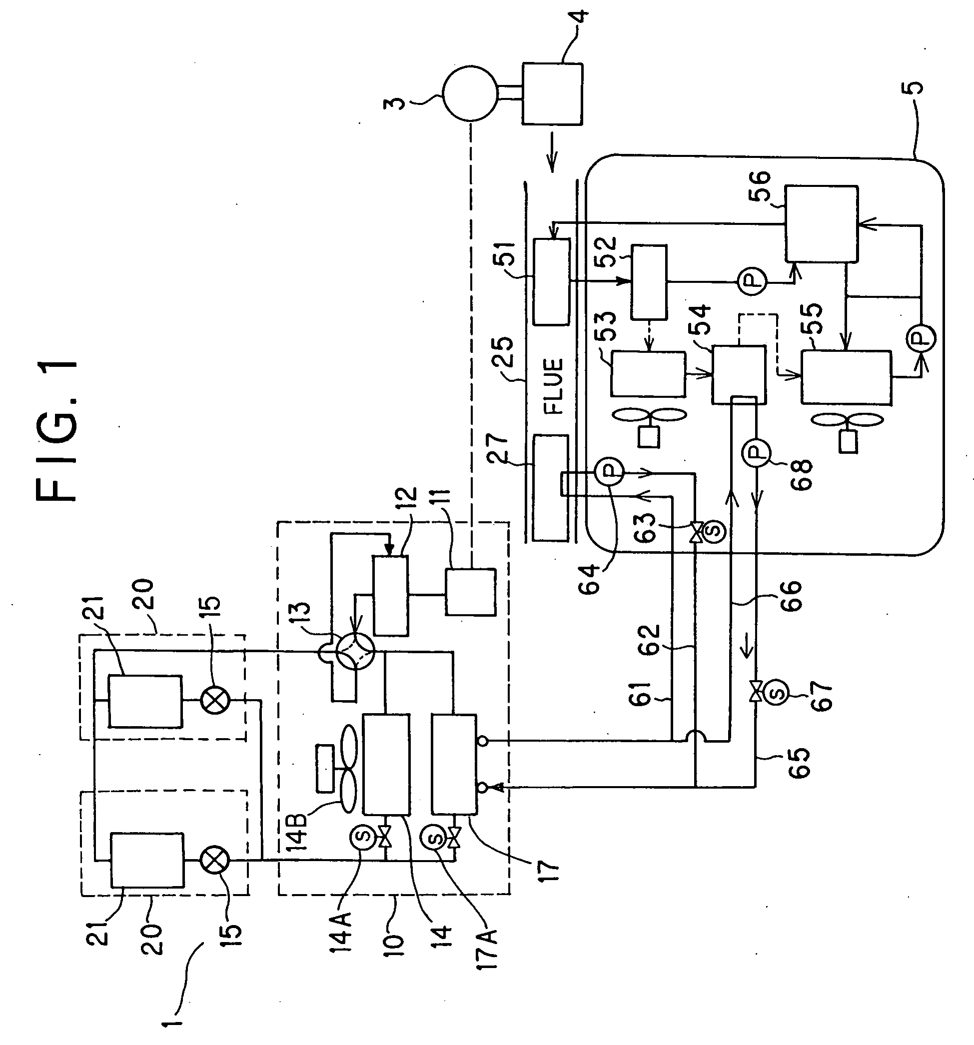 Exhaust heat utilizing refrigeration system