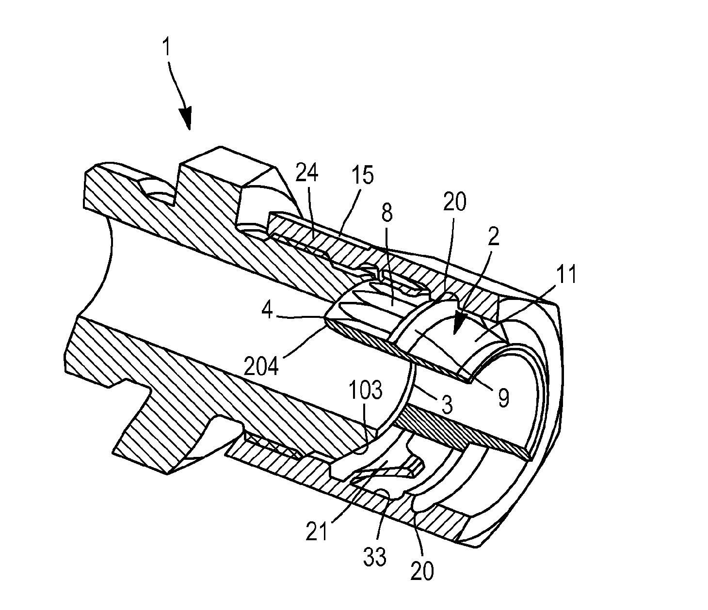 Safety Connecting Device, In Particular For Piping, An End-Coupler For Such Device, And A Method For Manufacturing A Nut Therefor