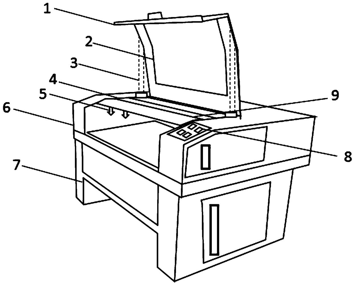 Numerical control laser engraving machine, control system, control method and computer