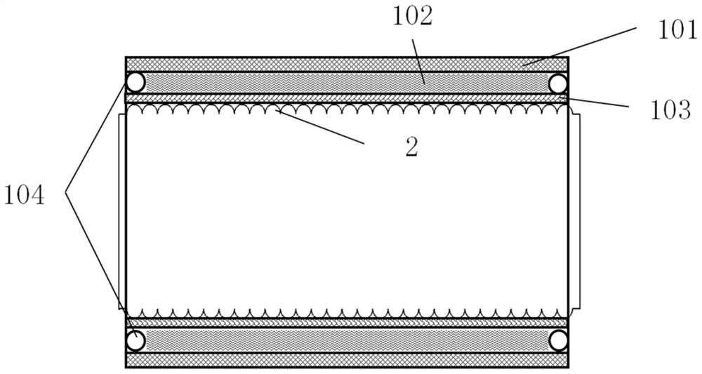 Heat preservation and exhaust corrugated pipe structure