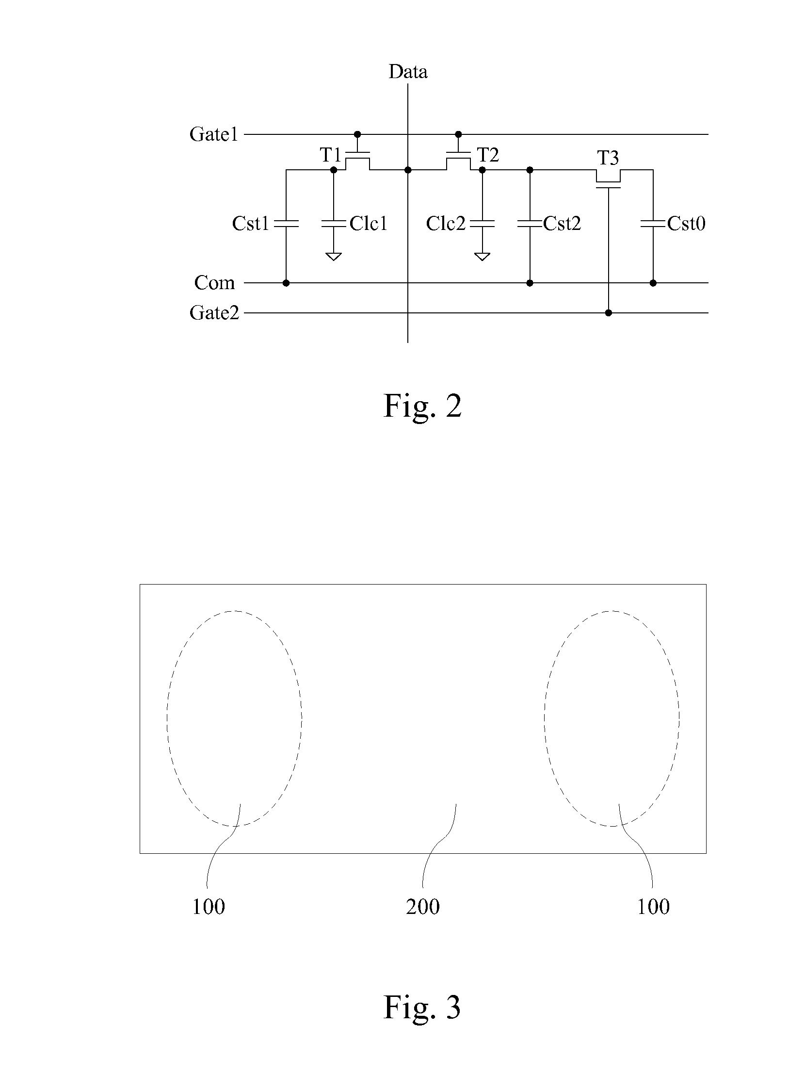 Array substrate and curved display device