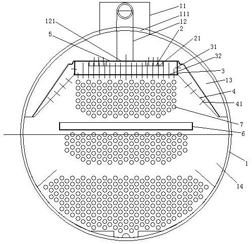 A Falling Film Evaporator with Gravity Separation