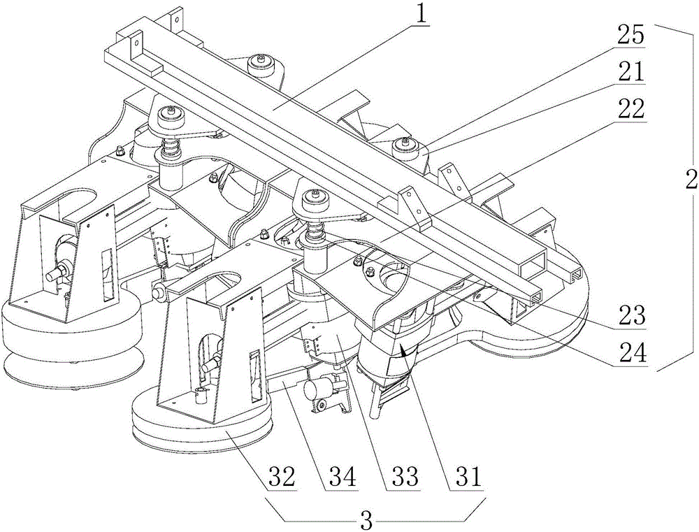 Multiple-gun nailing device