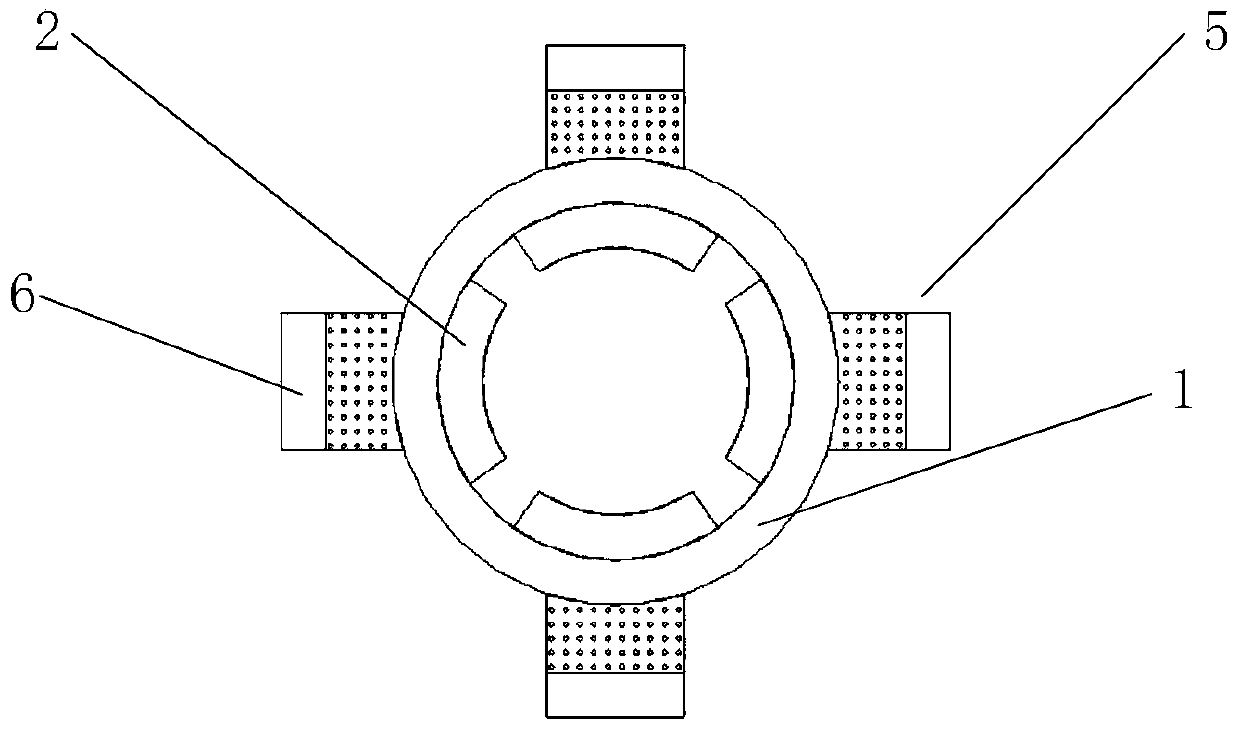 Steel pipe composite pile for collapsible loess