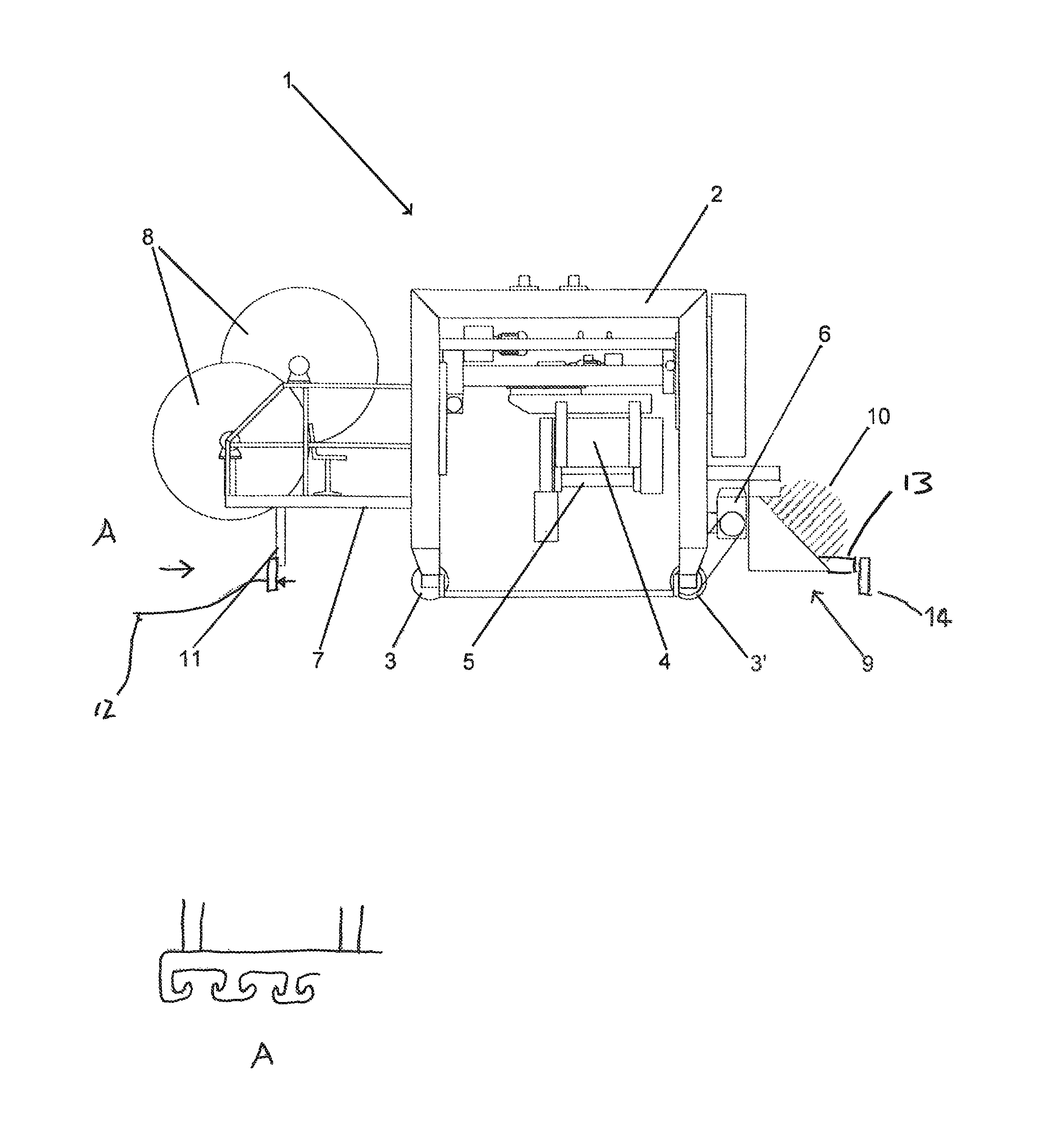 Apparatus for sawing cured slipform cast concrete products