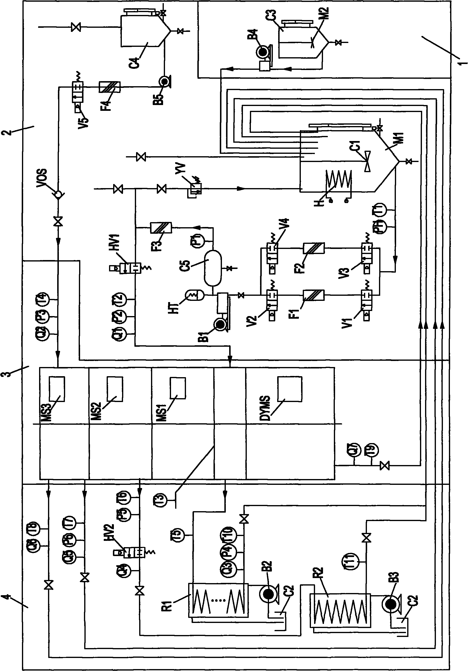 Mechanical seal test system for nuclear main pump