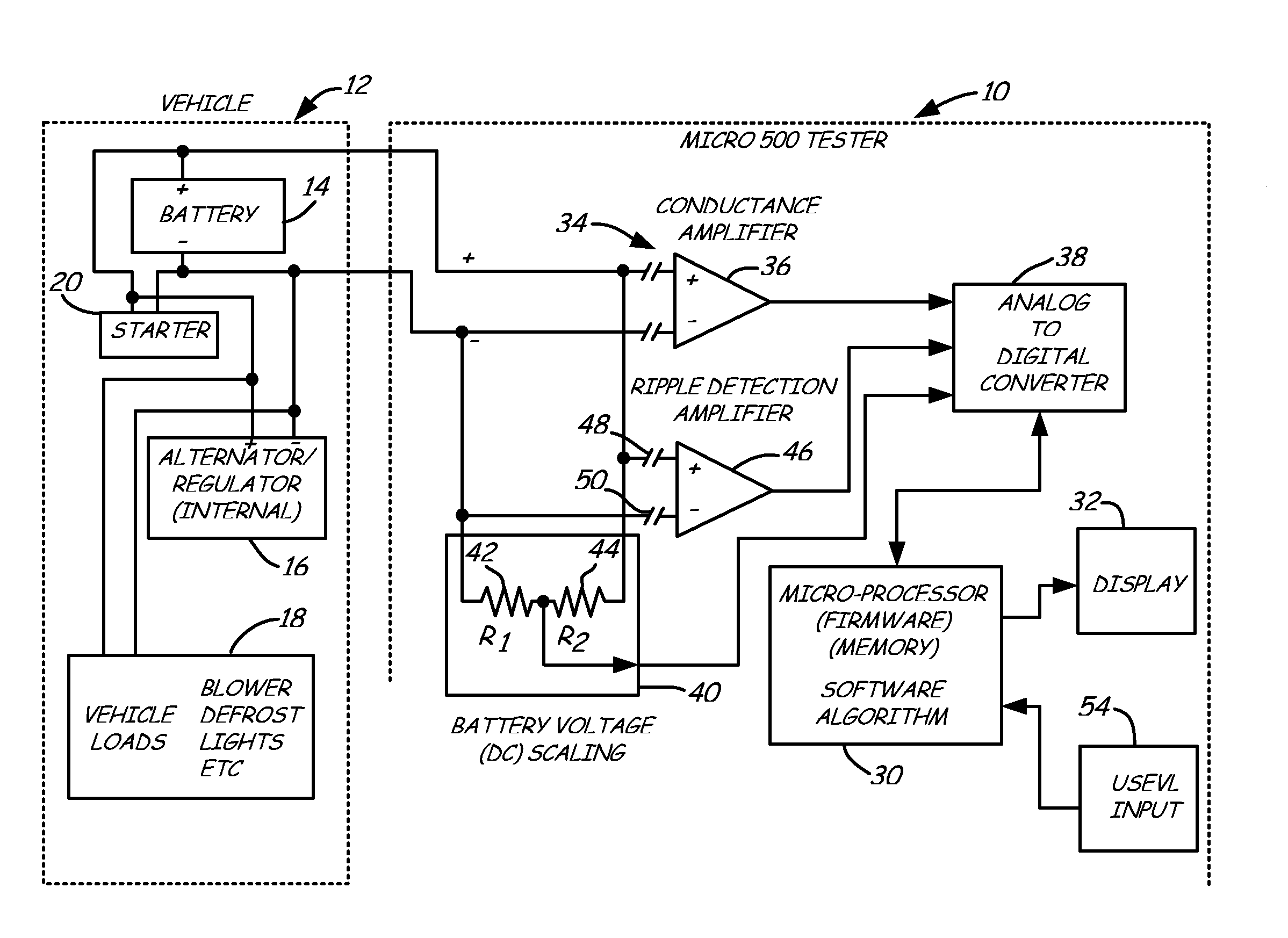 Alternator tester