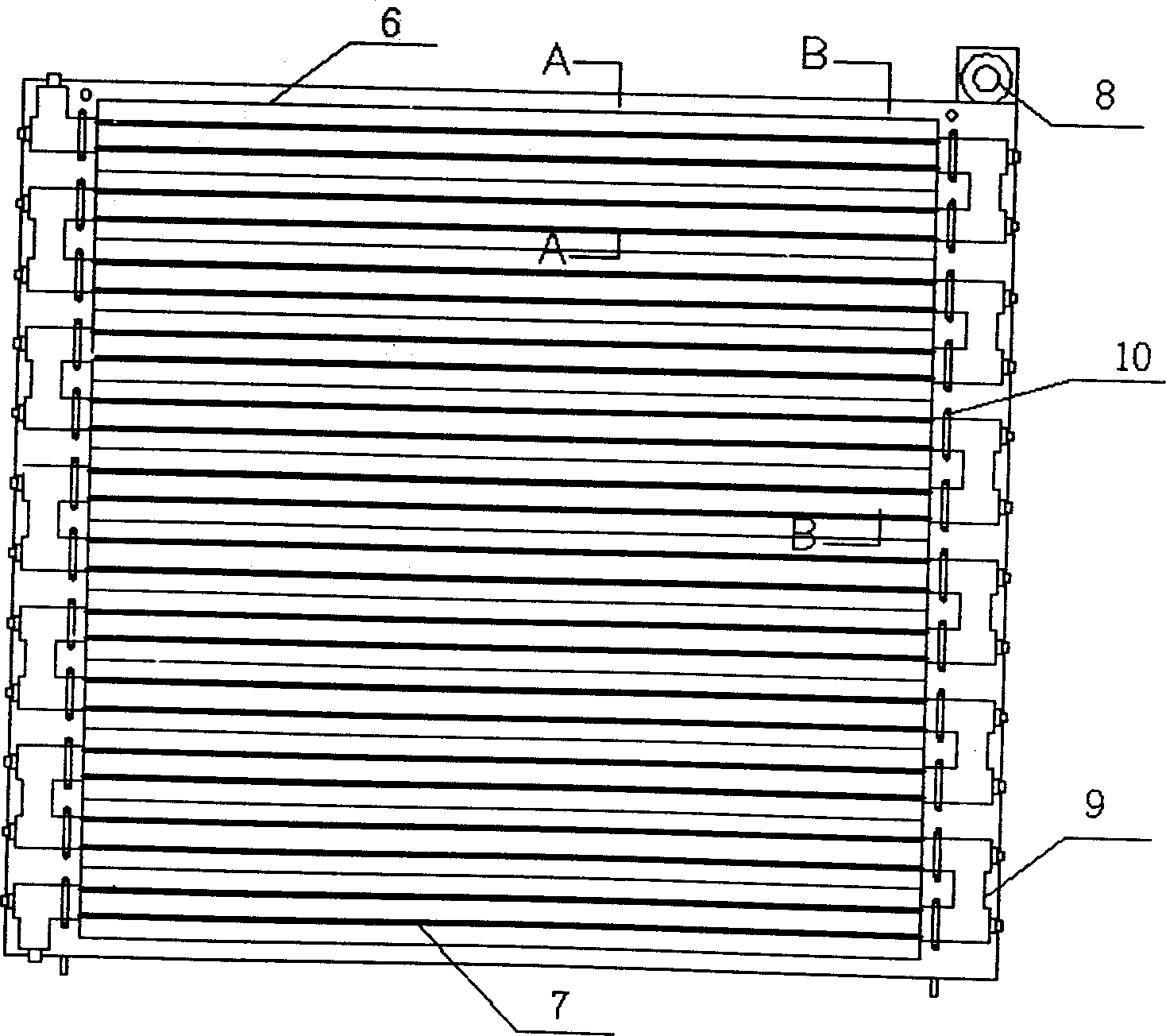 All-weather solar-energy photo-catalytic oxidation device with fixed film for water treatment