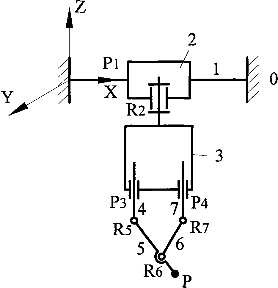 Four-degree-of-freedom decoupling hybrid robot