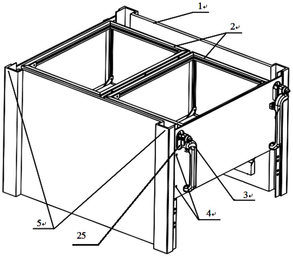 A multi-pin interface control cabinet chassis blind plug-in power-assisted handle mechanism