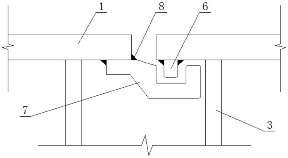 Construction method for providing shear bearing capacity for gapped discrete steel structure tube bundle