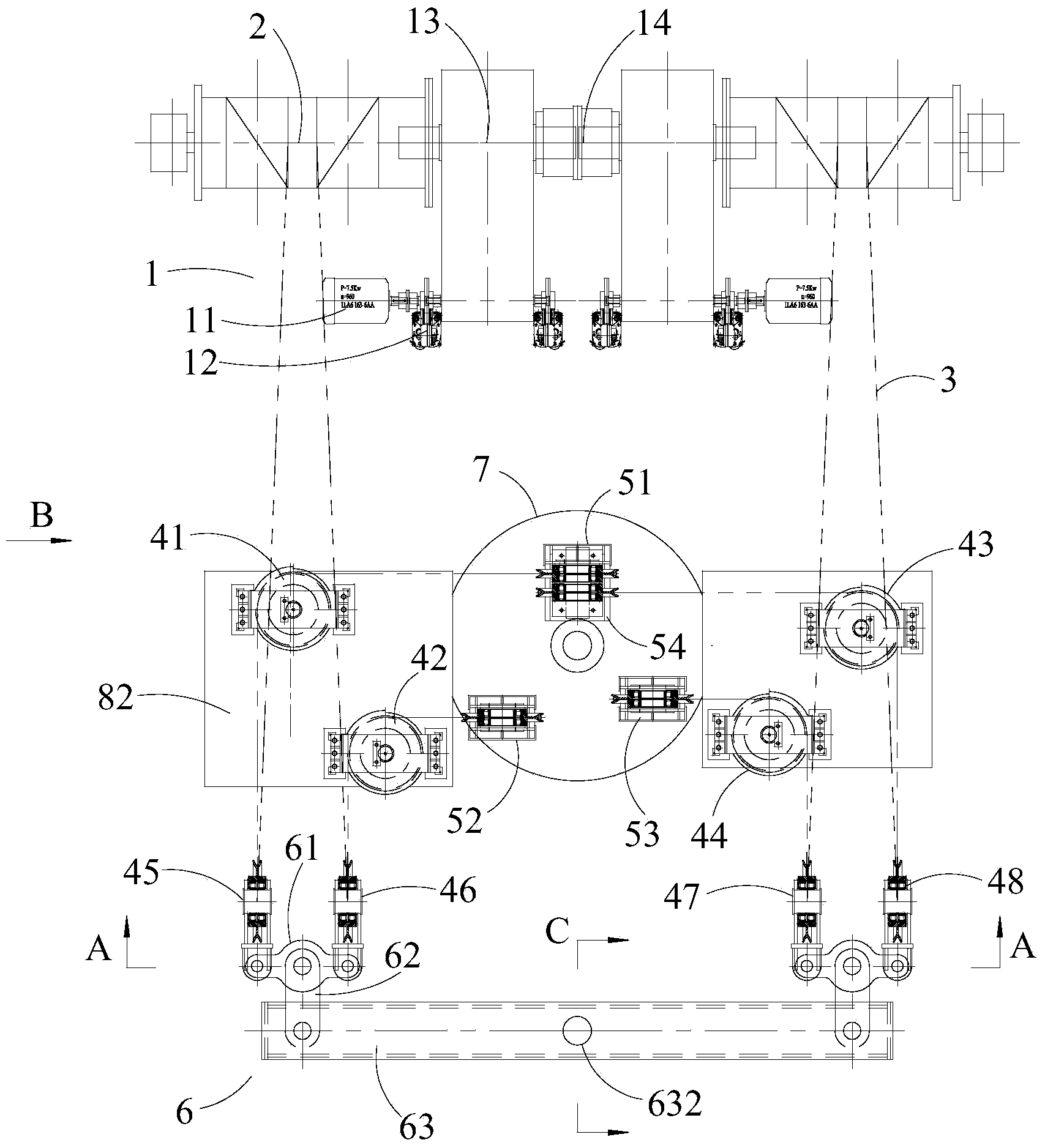 Lifting mechanism of crane