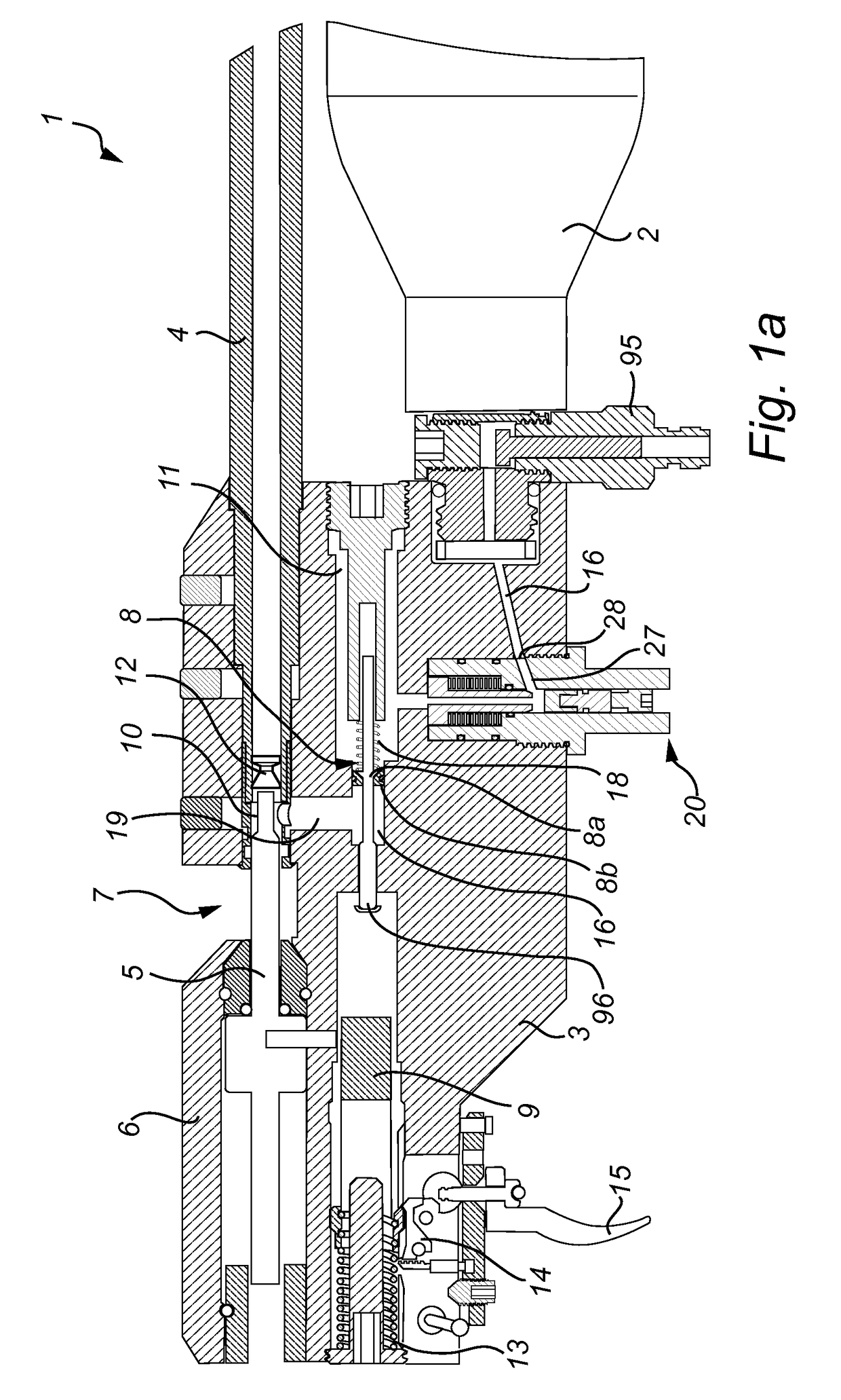 Gas powered gun and a pressure tube for a gas powered gun