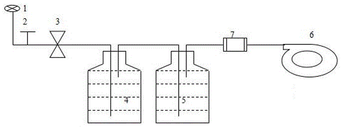 Method for detecting specific activity of tritiated steam in air