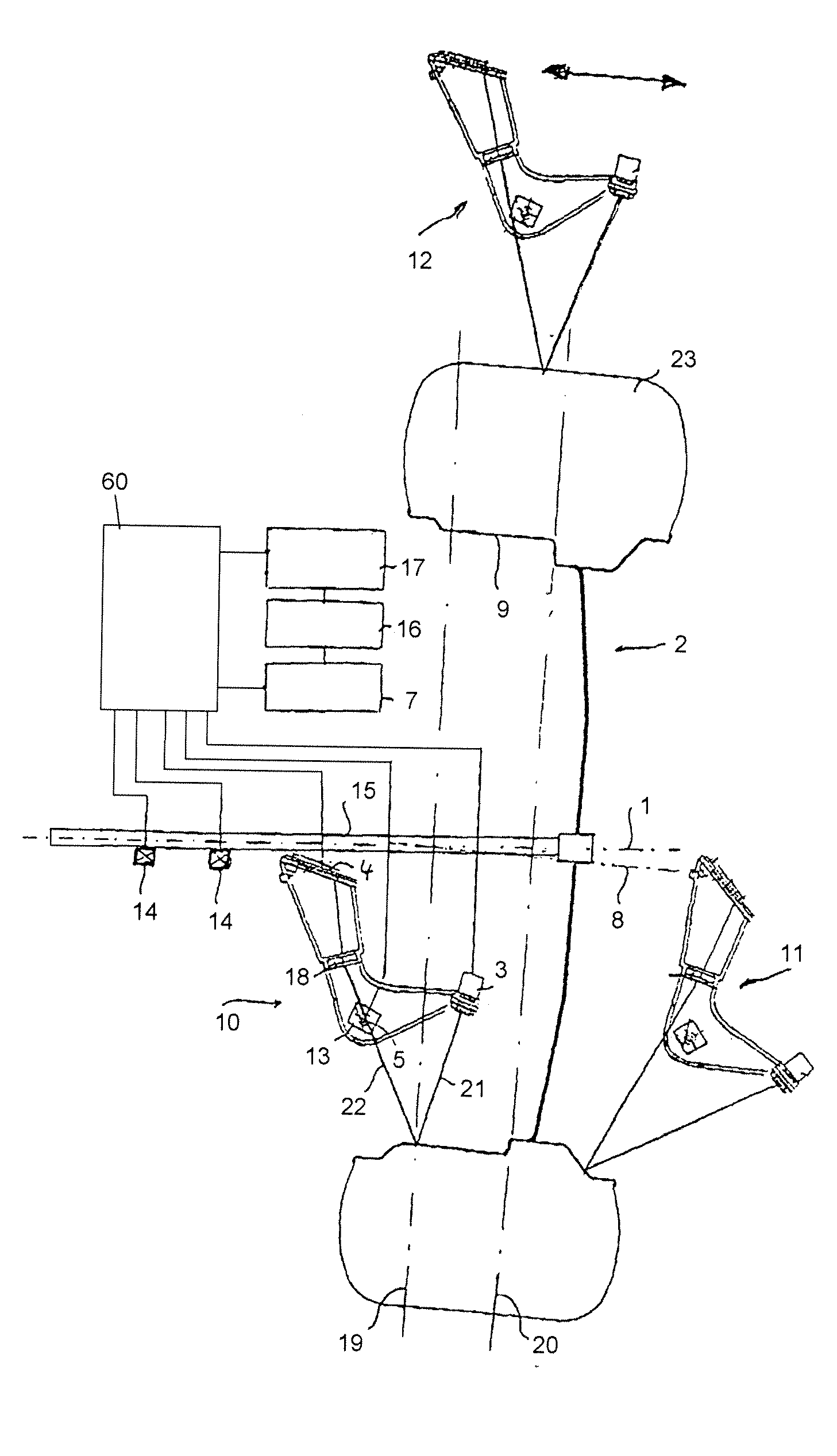 Method of determining rotary angle related data of a vehicle wheel