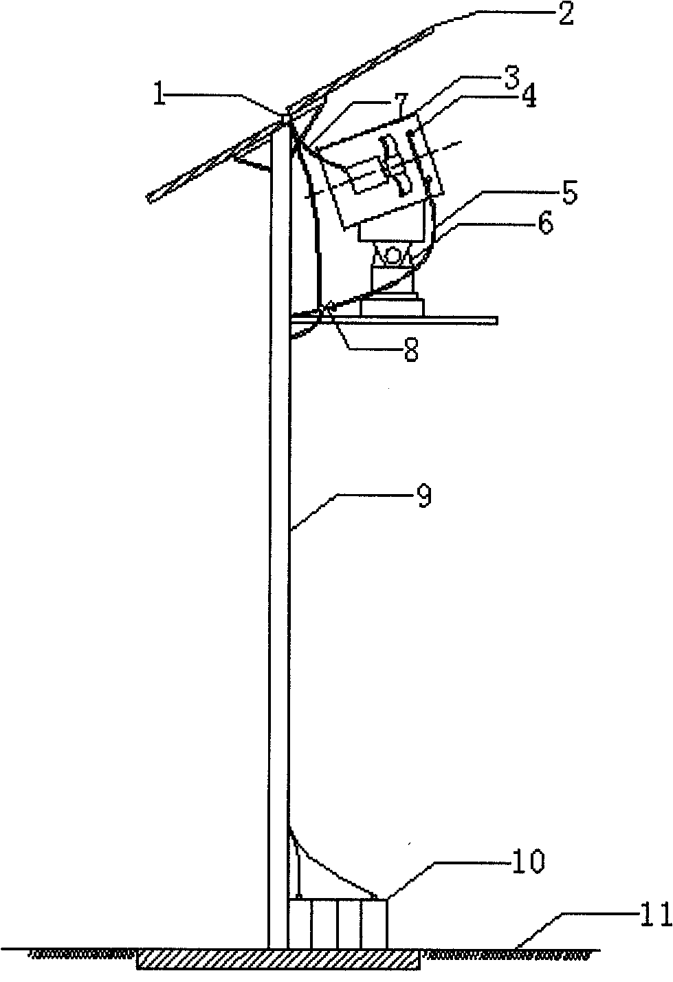 Solar outdoor environment temperature-lowering device