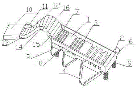 Blueberry screening machine capable of automatic feeding