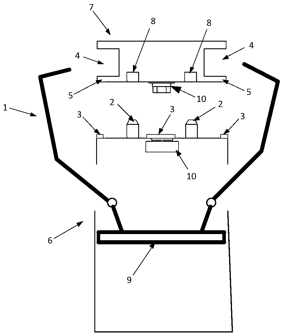 Three-level fault-tolerant butt joint mechanism capable of resisting on-orbit impact