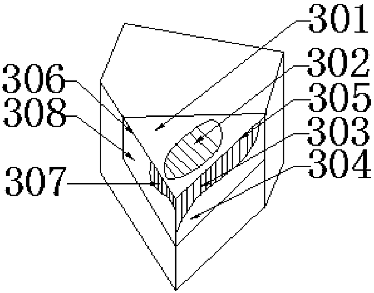 Tool abrasion visual examination device and method for numerical control turning machining