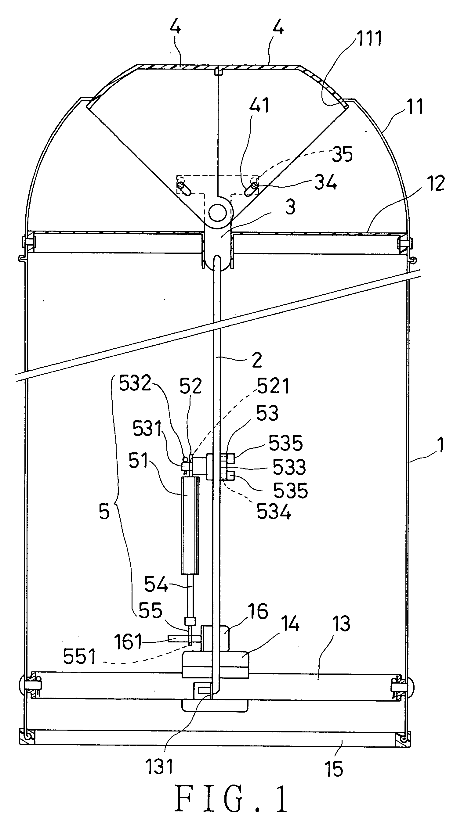 Garbage can with a pair of top shutters openable with a pedal