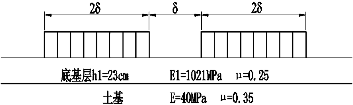 Design method for cement-stabilized broken gravel base or subbase integrated with structure