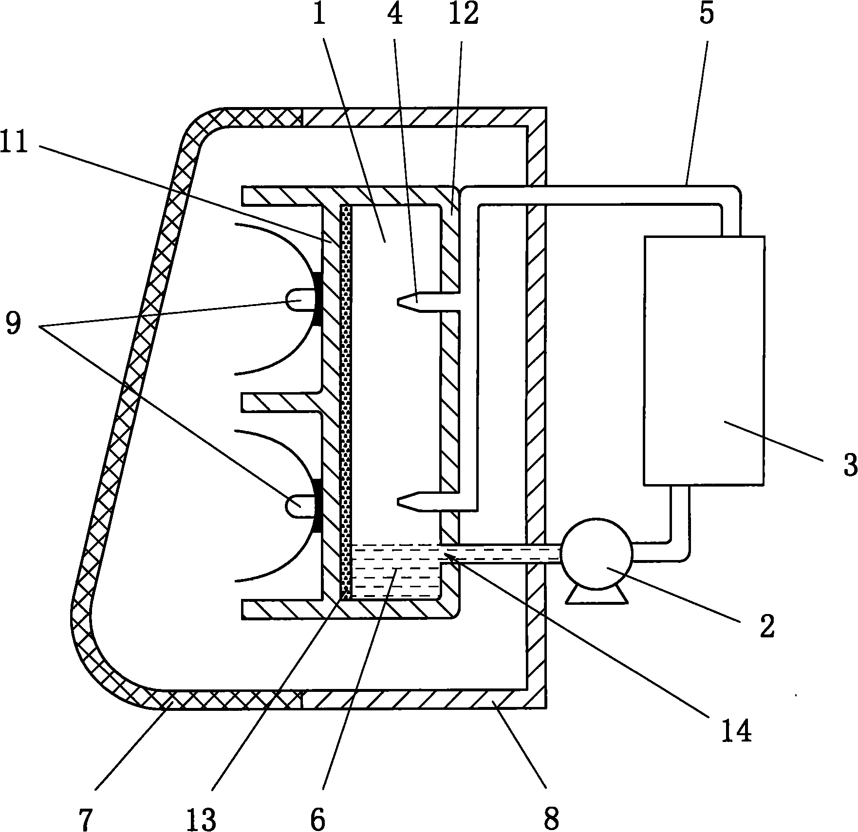 High-power LED phase-change cooling device