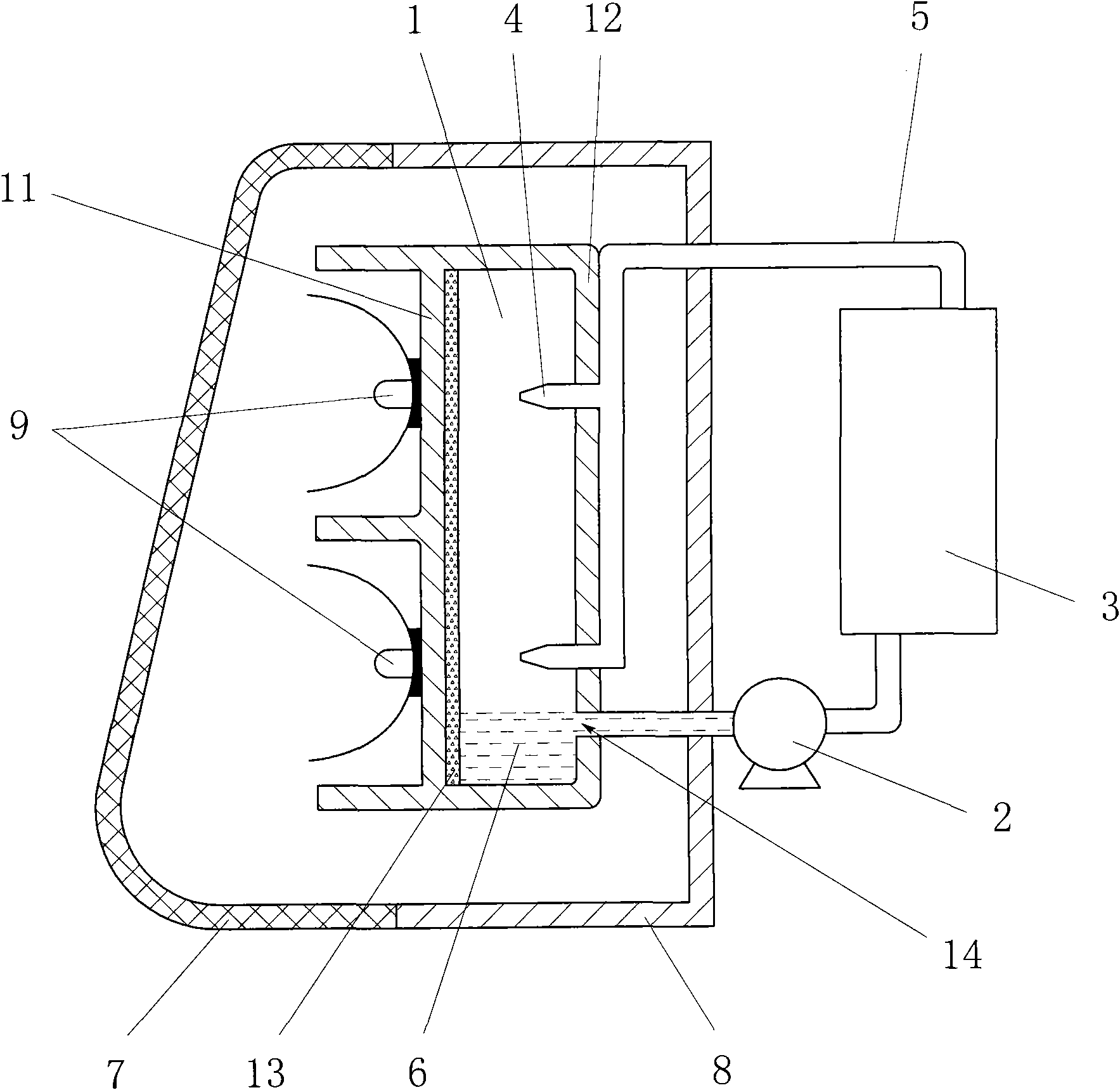 High-power LED phase-change cooling device