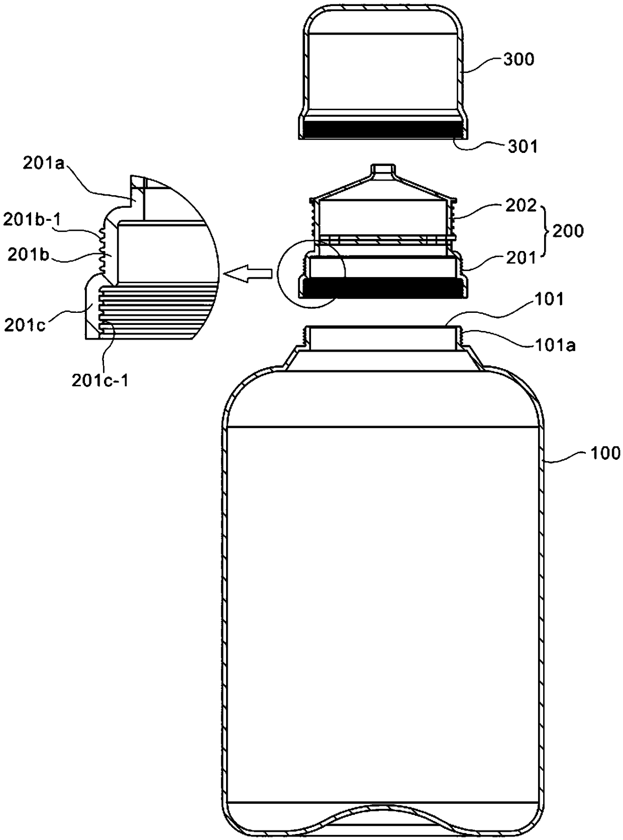 Metering medicine bottle