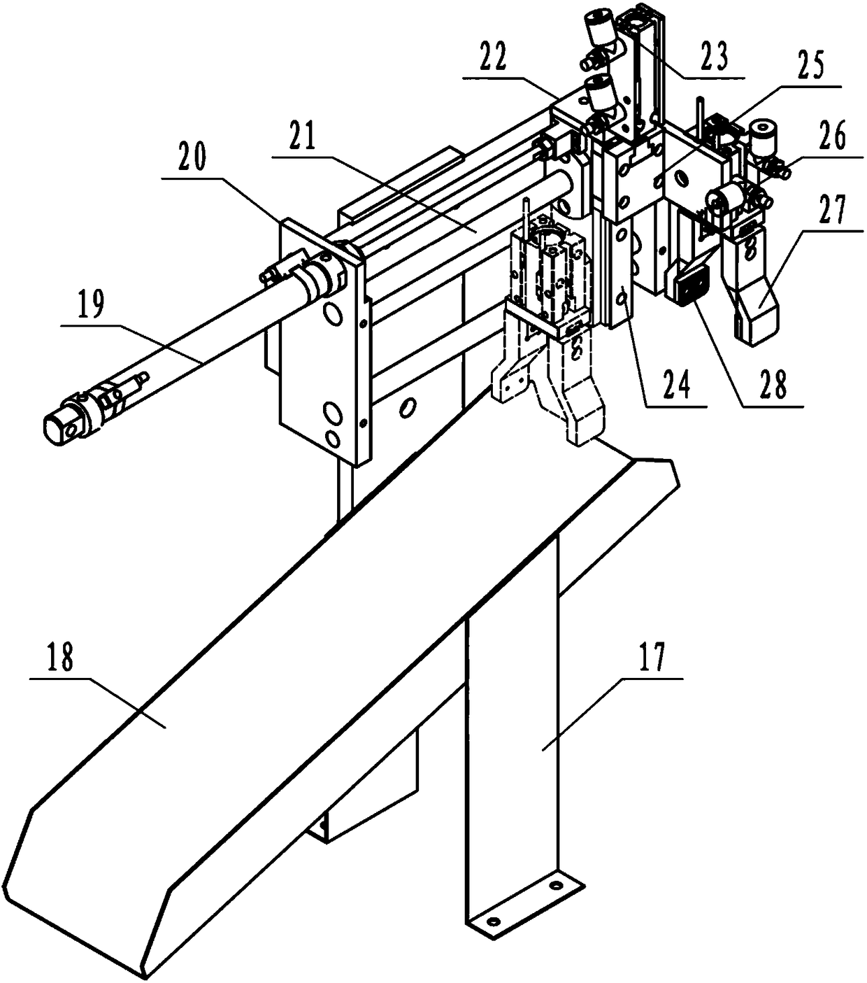 A radiator assembly device