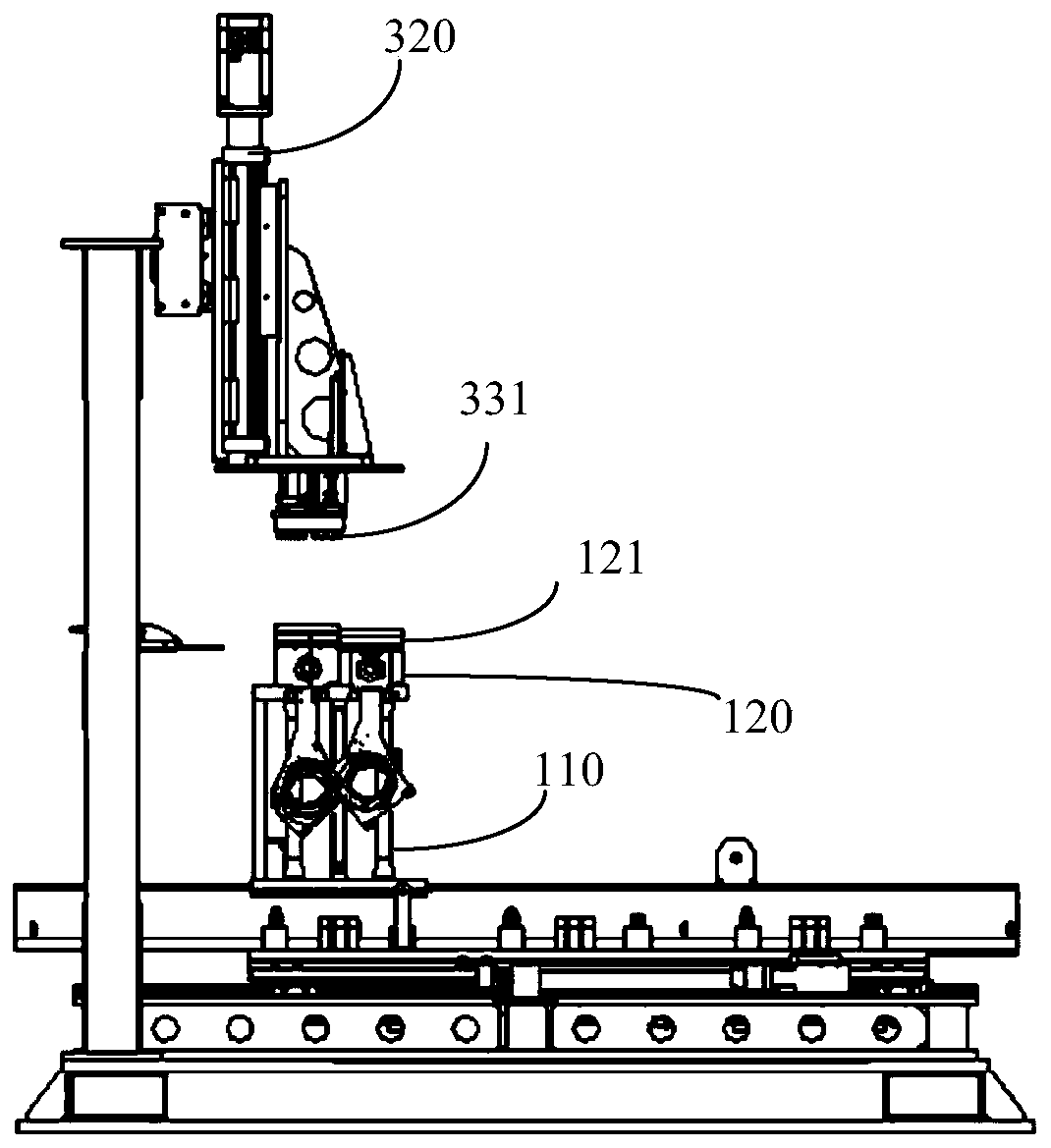 Device and method for positioning and measuring position of a piston ring groove in automatic piston assembly