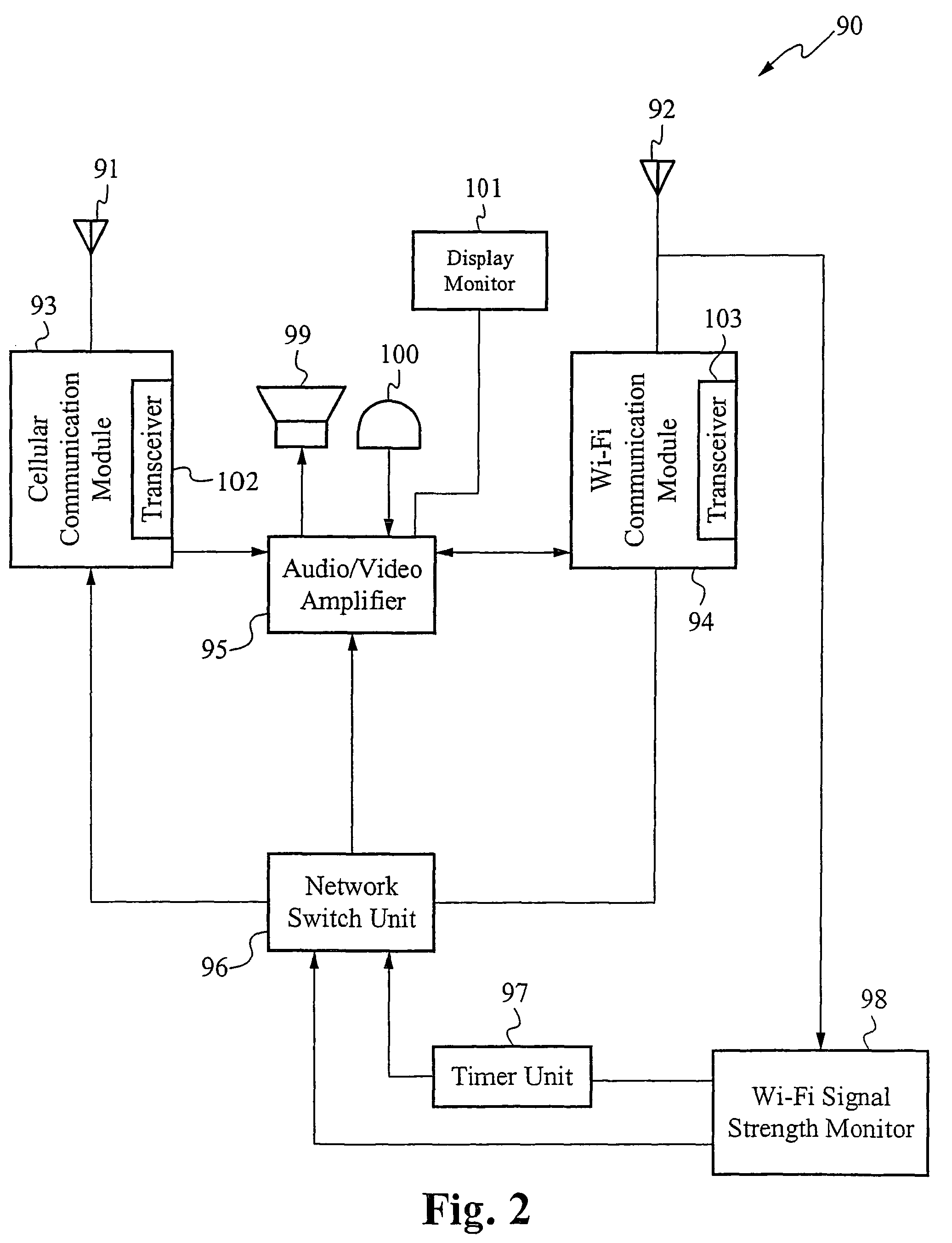 Mobile telephone VOIP/cellular seamless roaming switching controller