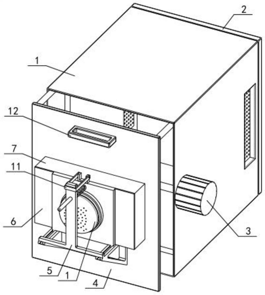 A dust-proof and heat-dissipating system for big data storage