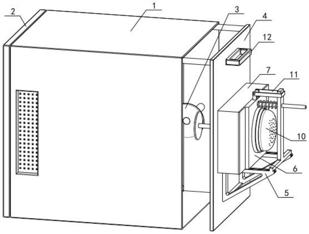 A dust-proof and heat-dissipating system for big data storage