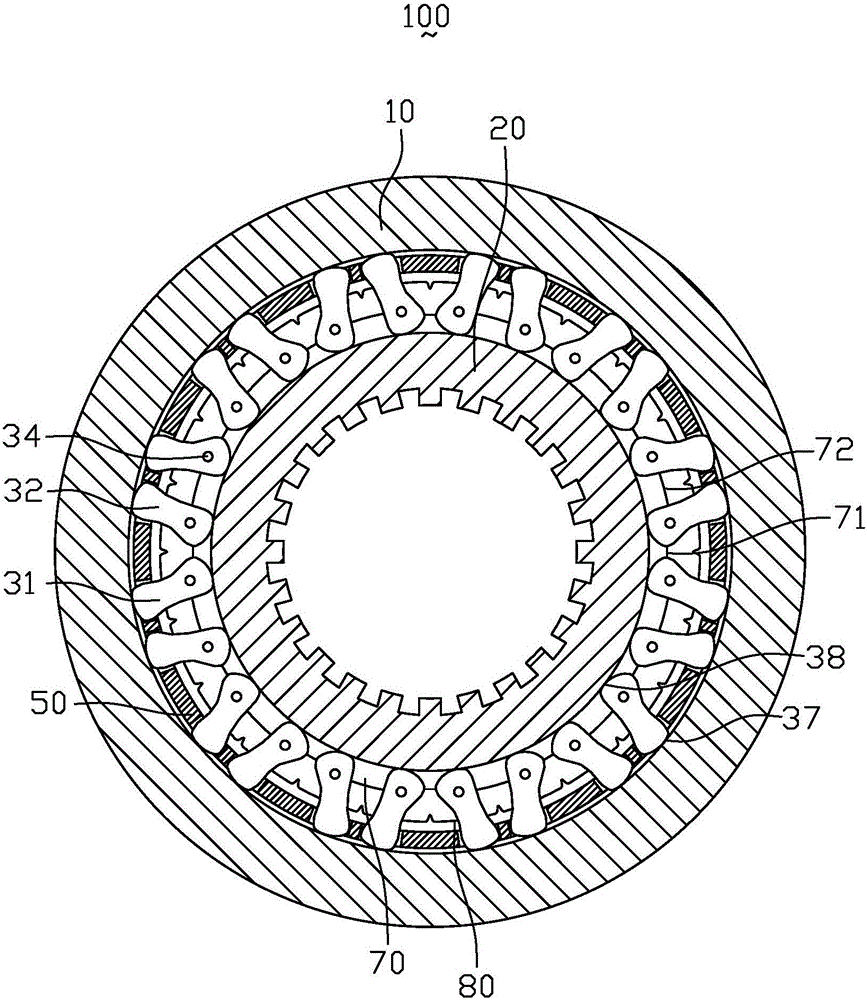 Controlled wedge block type bidirectional overrunning clutch