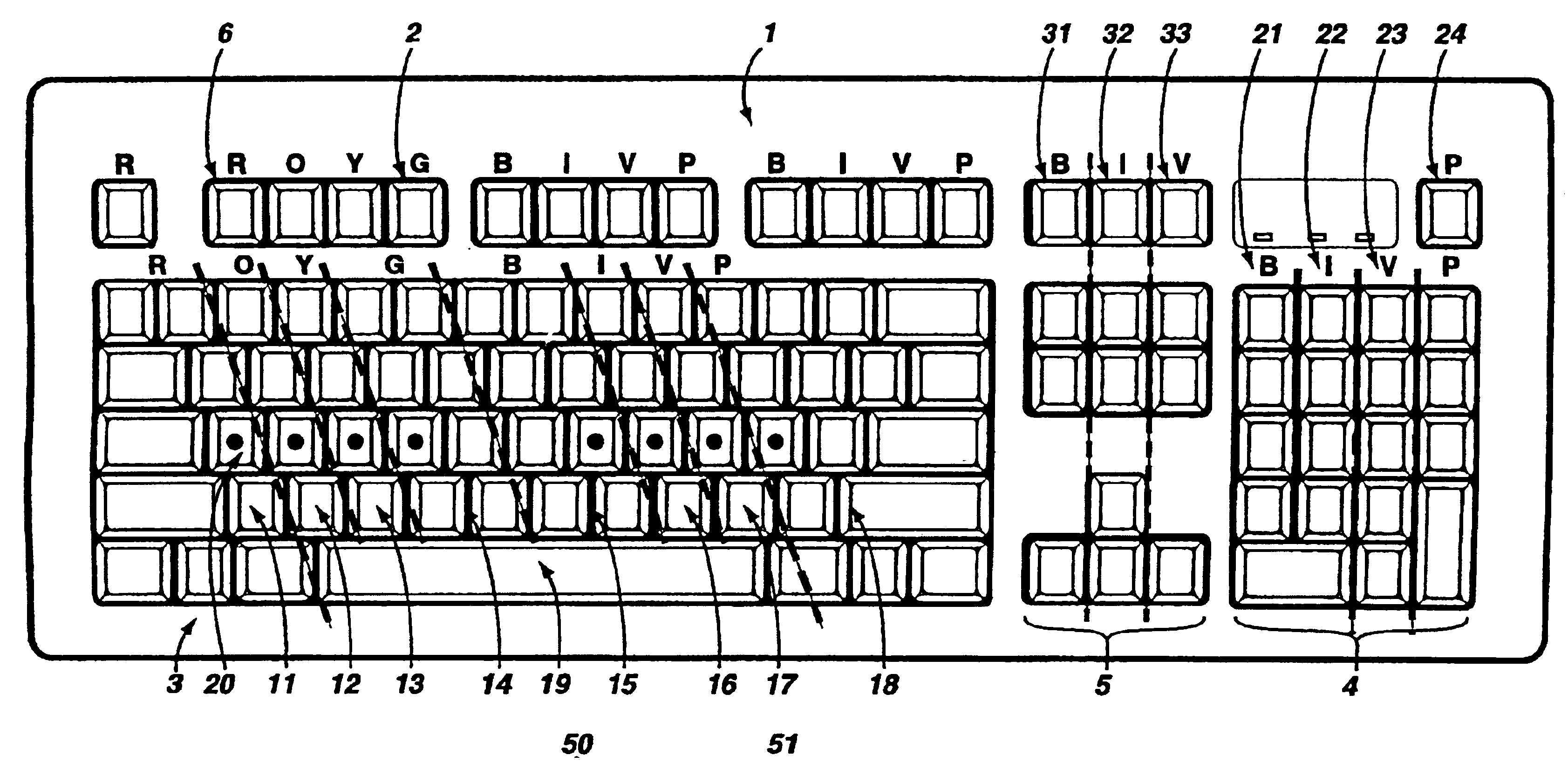 Color-coded tactile data-entry devices