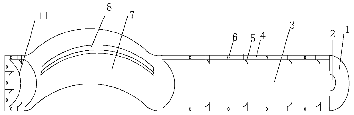 Electric pole cross arm device capable of preventing nesting of birds and installation method thereof