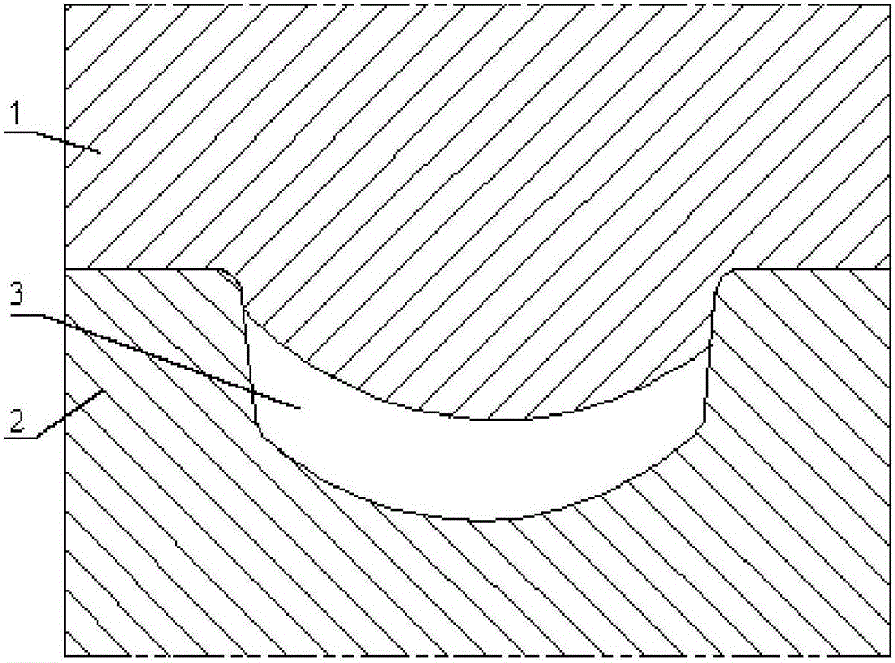 Closed die forging method of GH4169 stator blade