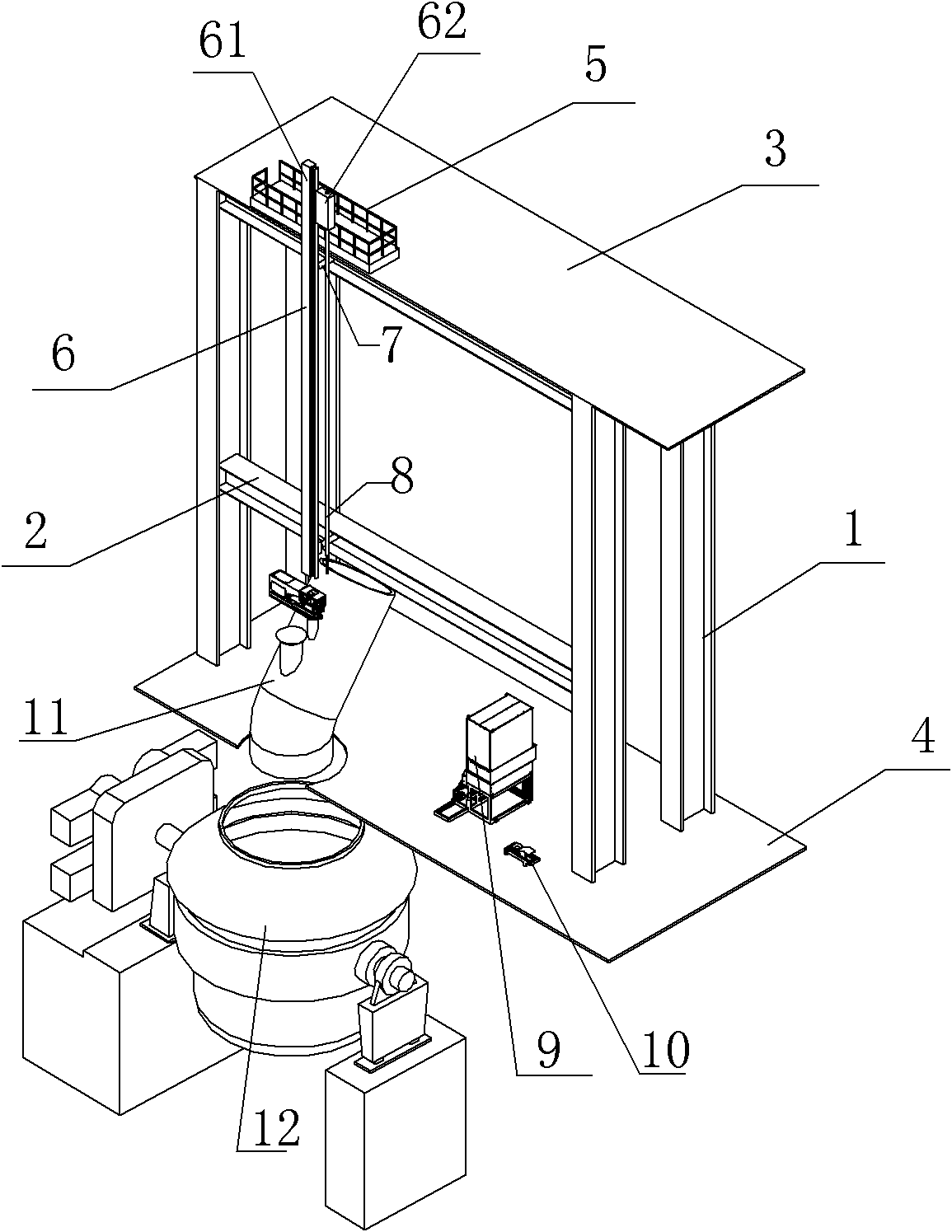 Telescopic shifting converter sublance device and using method thereof