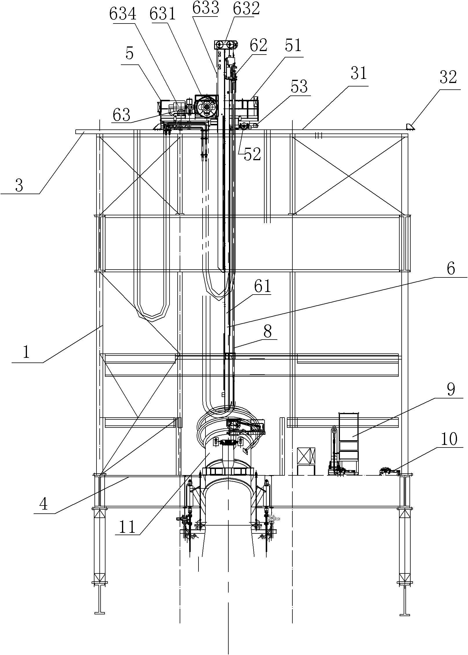 Telescopic shifting converter sublance device and using method thereof